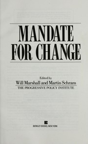 Cover of Mandate for change by Will Marshall