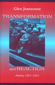 Front cover of Transformation and Reaction by Glen Jeansonne