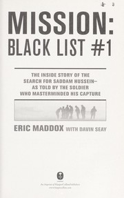Cover of Mission, black list #1 by Eric Maddox