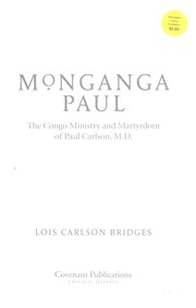 Cover of Monganga Paul by Lois Carlson