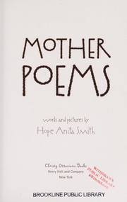Front cover of Instructions on how to lose a mother by Hope Anita Smith