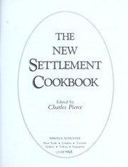 Cover of The New settlement cookbook by Charles Pierce