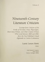 Cover of Nineteenth-Century Literature Criticism, Vol. 2 by Laurie Lanzen Harris
