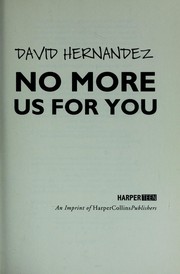 Cover of No more us for you by David Hernandez