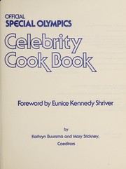 Front cover of Official Special Olympics celebrity cook book by Mary Stickney