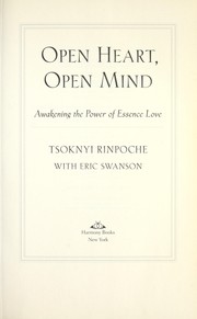 Cover of Open heart, open mind by Tsoknyi Rinpoche
