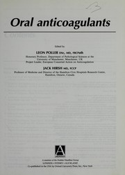 Front cover of Oral anticoagulants by L. Poller