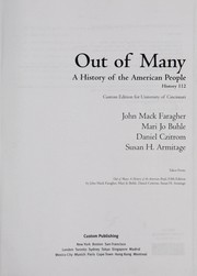 Front cover of Out of many by John Mack Faragher