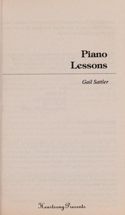 Front cover of Piano Lessons (Heartsong Presents #306) by Gail Sattler