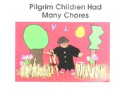 Front cover of Pilgrim children had many chores by Gina Lem-Tardif