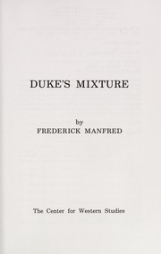 Cover of Duke's mixture by Frederick Feikema Manfred