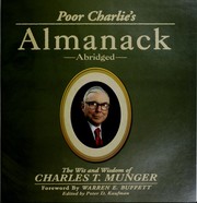 Front cover of Poor Charlie's Almanack by Charles T. Munger