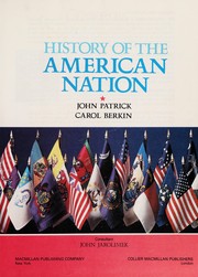 Front cover of History of the American nation by John J. Patrick