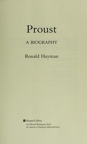 Cover of Proust by Ronald Hayman