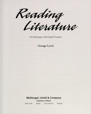 Front cover of Reading literature by Marilyn Sherman