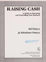 Cover of Raising cash by Sol Postyn