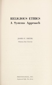 Cover of Religious ethics by James F. Smurl