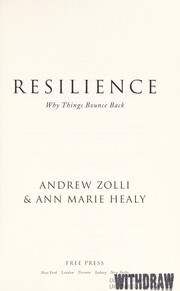 Cover of Resilience by Andrew Zolli