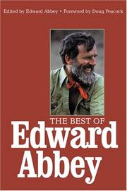 Front cover of The best of Edward Abbey by Edward Abbey