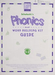 Cover of Scholastic's phonics and word building kit guide by Houghton Mifflin Company
