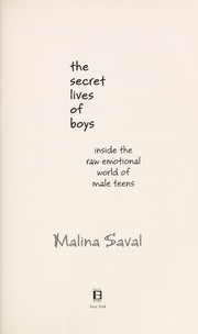 Front cover of The secret lives of boys by Malina Saval