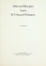 Front cover of Selected recipes from IVY Award winners by Jule Wilkinson