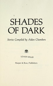 Front cover of Shades of dark by Aidan Chambers