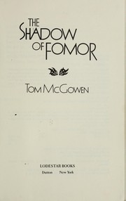 Front cover of The Shadow of Fomor by Tom McGowen
