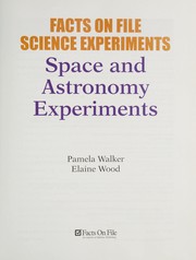 Front cover of Space and astronomy experiments by Pam Walker