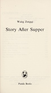 Cover of Story after supper by Zengqi Wang