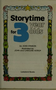 Front cover of Storytime for 3 year olds by Joan Stimson