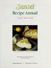 Front cover of Sunset recipe annual by Sunset Books