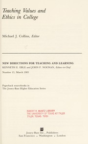 Cover of Teaching values and ethics in college by Collins, Michael J.