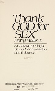 Cover of Thank God for sex by Harry Hollis