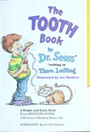 Cover of The tooth book by Unknown
