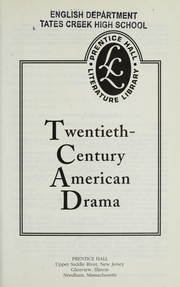 Front cover of Twentieth-century American drama by Unknown