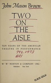 Cover of Two on the aisle by John Mason Lt Brown