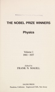 Front cover of The Nobel Prize winners by Frank N. Magill