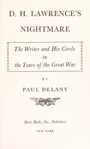 Front cover of D. H. Lawrence's nightmare by Paul Delany