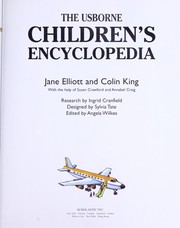 Cover of The Usborne children's encyclopedia by Jane Elliott