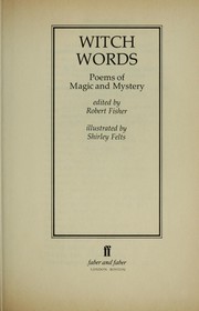Cover of Witch words : poems of magic and mystery by Robert Fisher