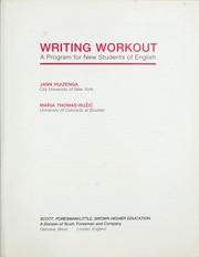 Cover of Writing workout : a program for new students of English by Jann Huizenga