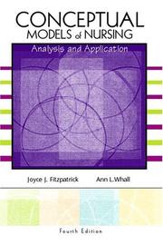 Front cover of Conceptual models of nursing by Joyce J. Fitzpatrick