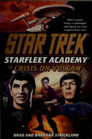 Front cover of Star Trek - Starfleet Academy - Crisis on Vulcan by Brad Strickland