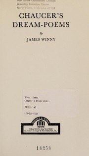 Front cover of Chaucer's dream-poems by James Winny