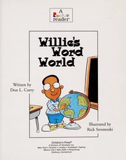 Cover of Willie's word world by Don L. Curry