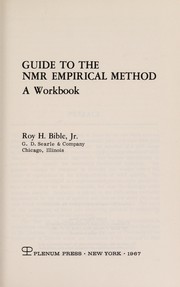 Front cover of Guide to the NMR Empirical Method by Roy H. Bible