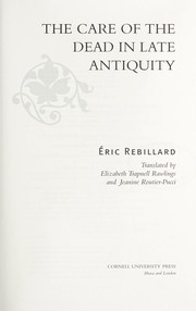 Cover of Religion et sépulture by Éric Rebillard