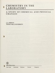 Front cover of Chemistry in the Laboratory by J. A. Beran