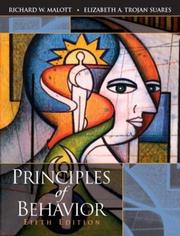Front cover of Principles of behavior by Richard W. Malott